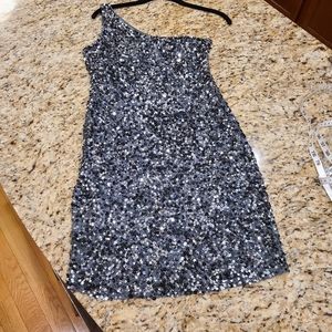 Sequin One Shoulder Dress